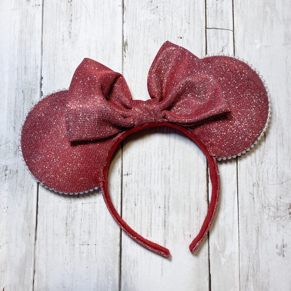 Sparkle red Mickey Mouse ears